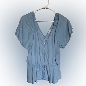 Love Stitch Peasant top